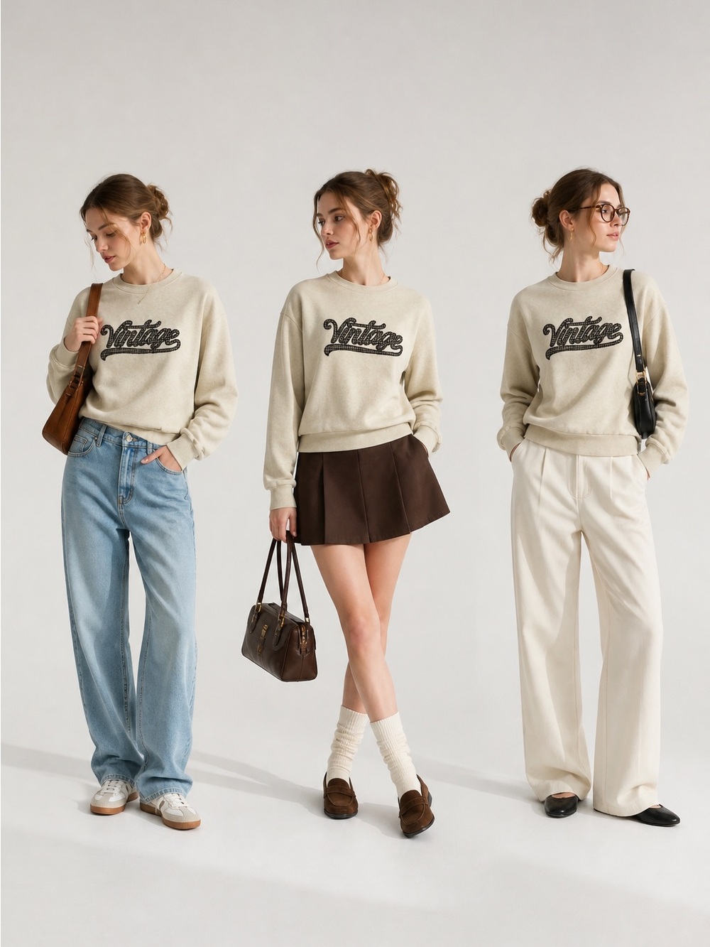 SUNCOO Paris Vintage Sweatshirt – Back to School